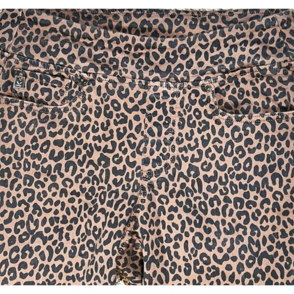(5 for $25) belle Kim Gravel Pull On Jeggings in Animal Print Size 10 - Picture 6 of 8